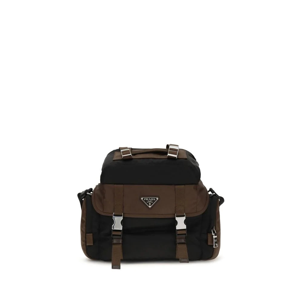 Prada Brown Recycled Polyamide Shoulder Bag