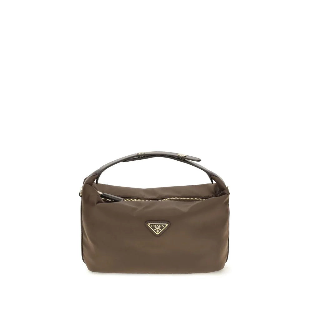 Prada Brown Recycled Polyamide Shoulder Bag