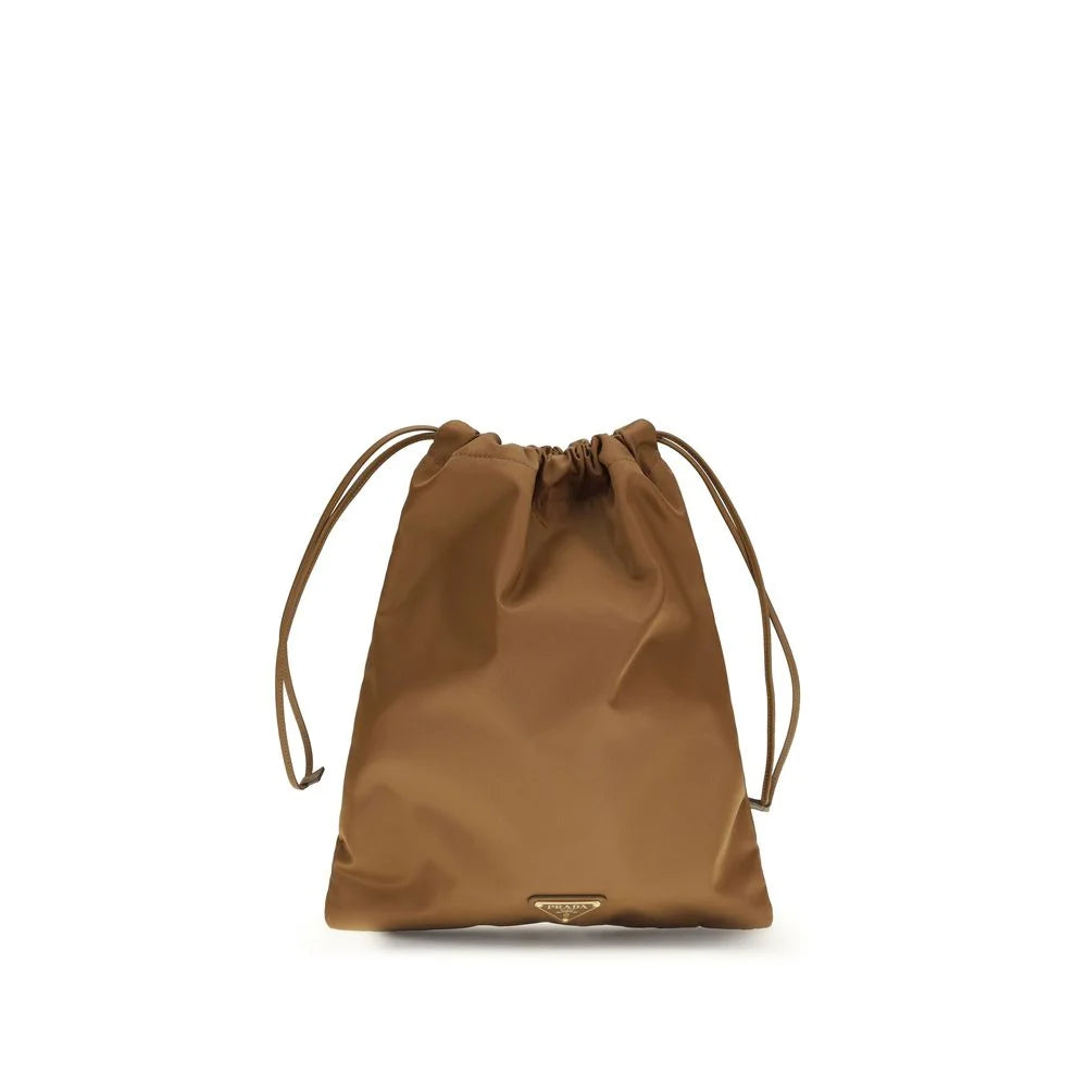 Prada Brown Recycled Polyamide Shoulder Bag