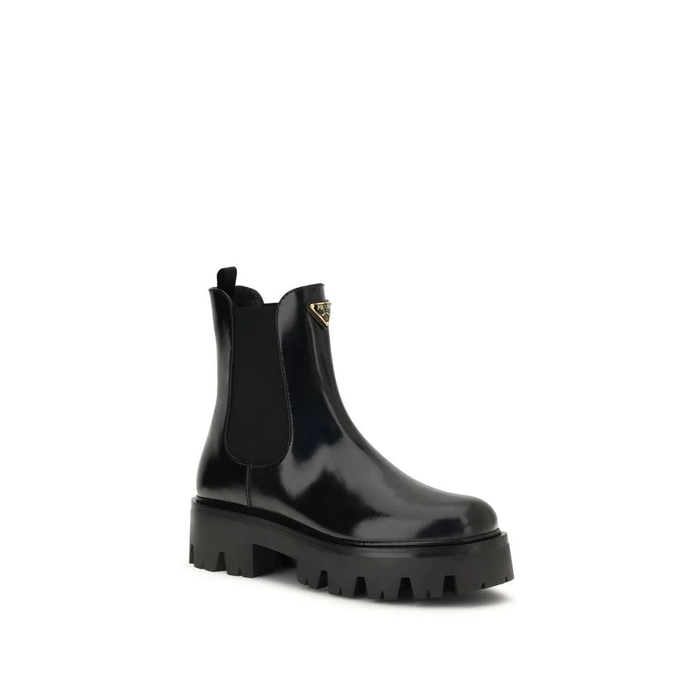 Prada Brushed leather Ankle Boots - EU40/US10