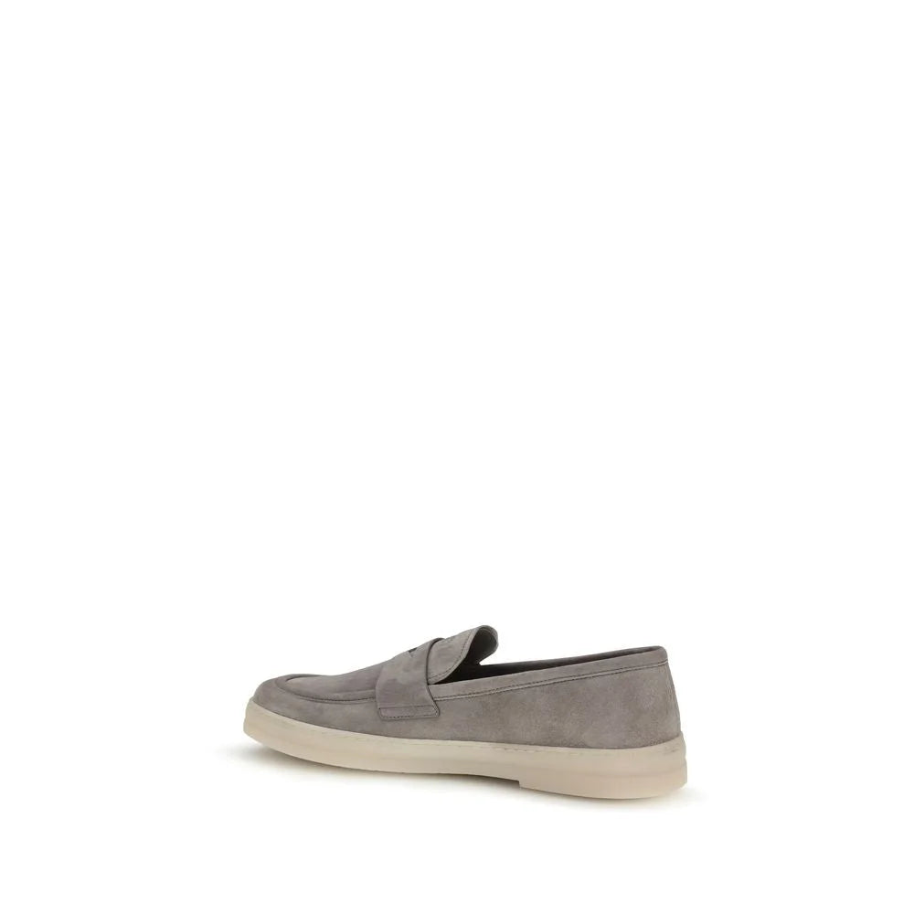 Sapatos Pradas Cinza em Pele de Vaca Bos Taurus - EU40.5/US7.5