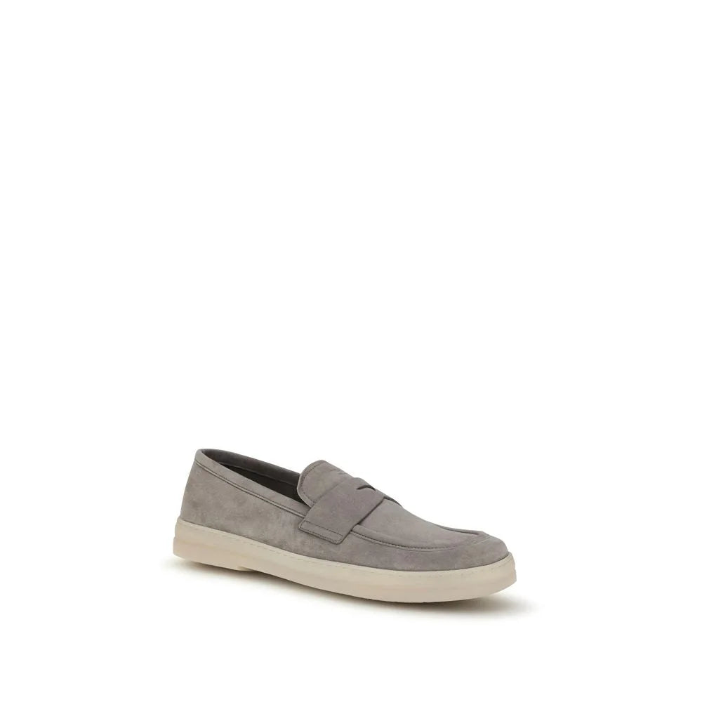 Sapatos Pradas Cinza em Pele de Vaca Bos Taurus - EU40.5/US7.5