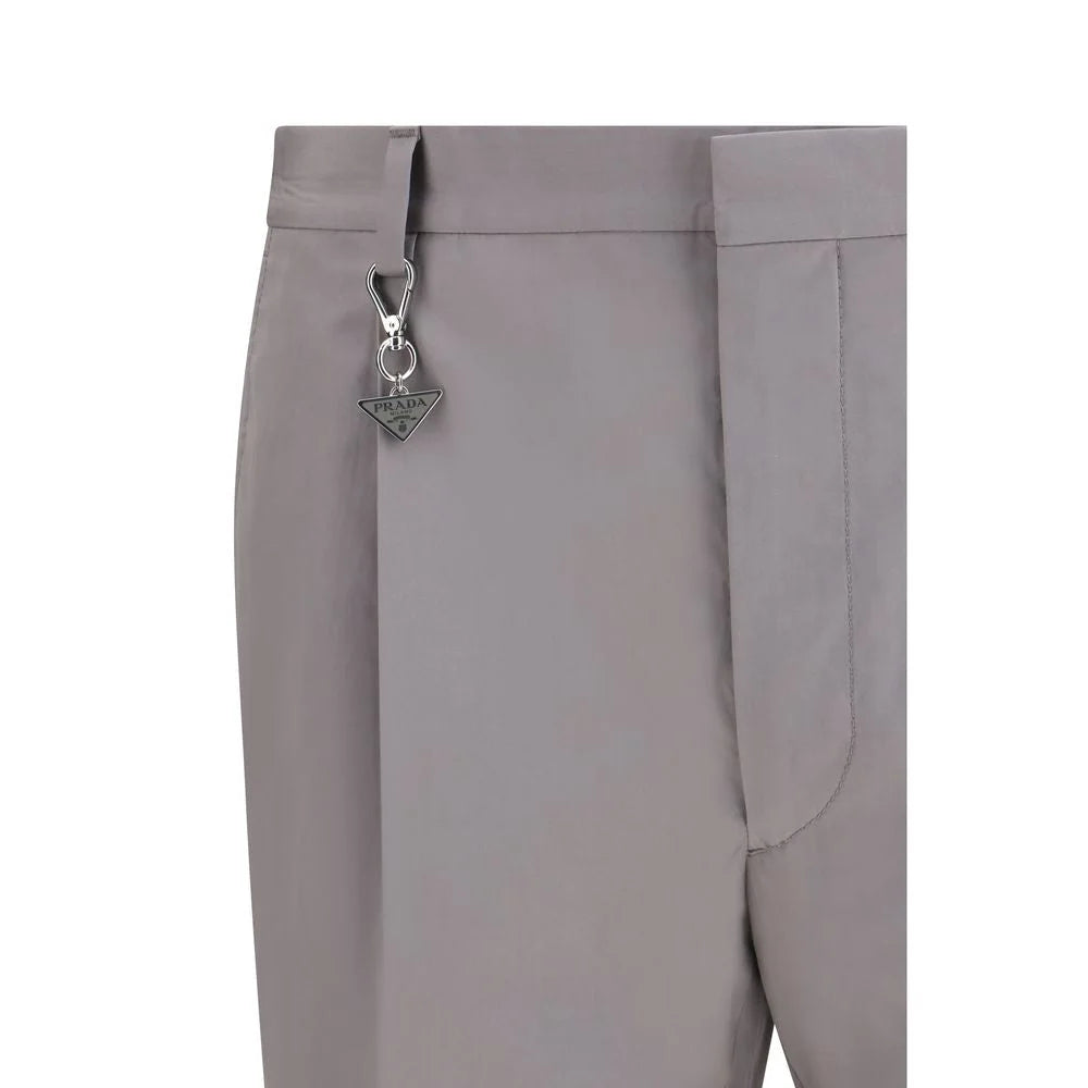 Prada Gray Cotton Dress Pants