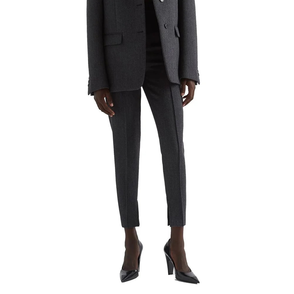 Prada Gray Elastane Dress Pants