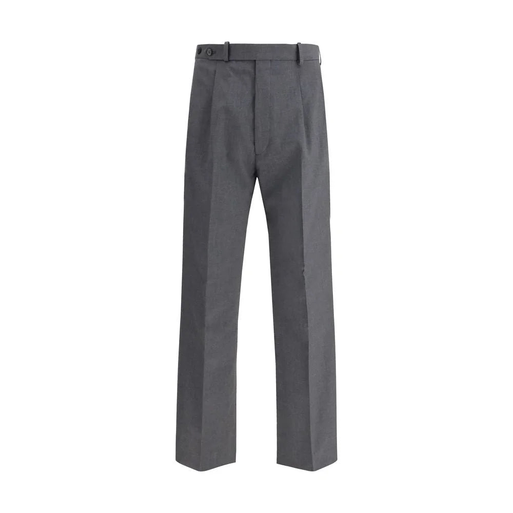 Prada Gray Fleece Wool Dress Pants