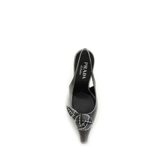 Prada Gray Goatskin High Heel Pumps