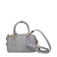 Prada Gray Leather Handbag