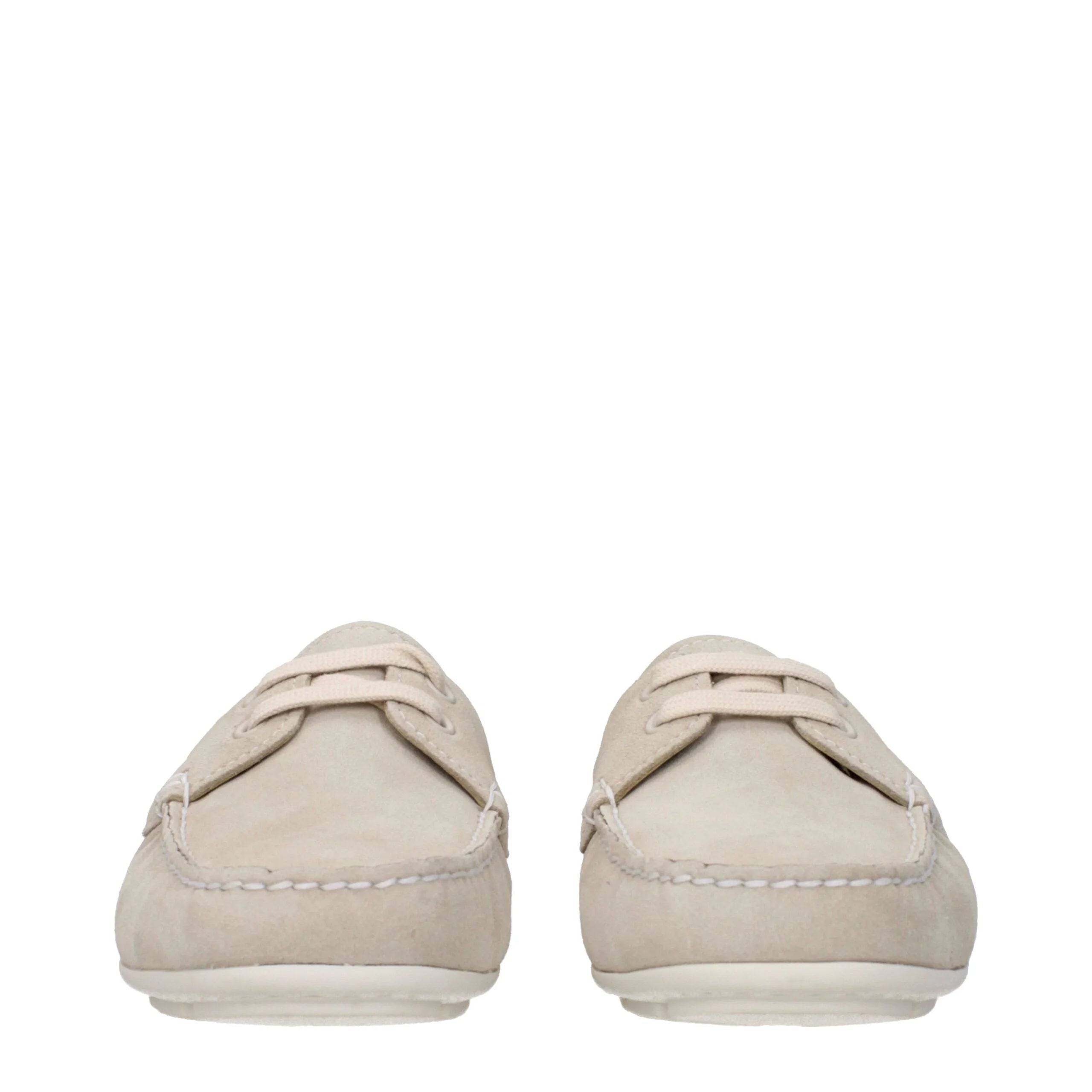 Prada Gray Leather Slip-On Loafers - EU36/US6