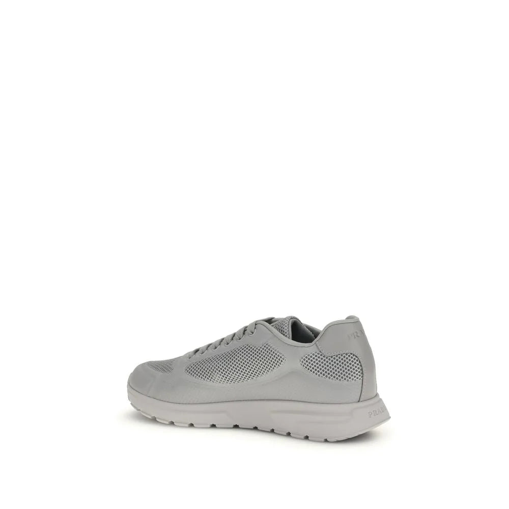 Prada Gray Rubber Athletic Sneakers