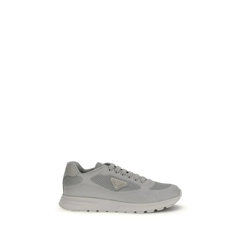 Prada Gray Rubber Athletic Sneakers