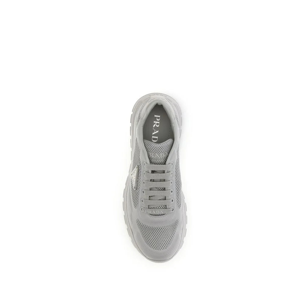 Prada Gray Rubber Athletic Sneakers