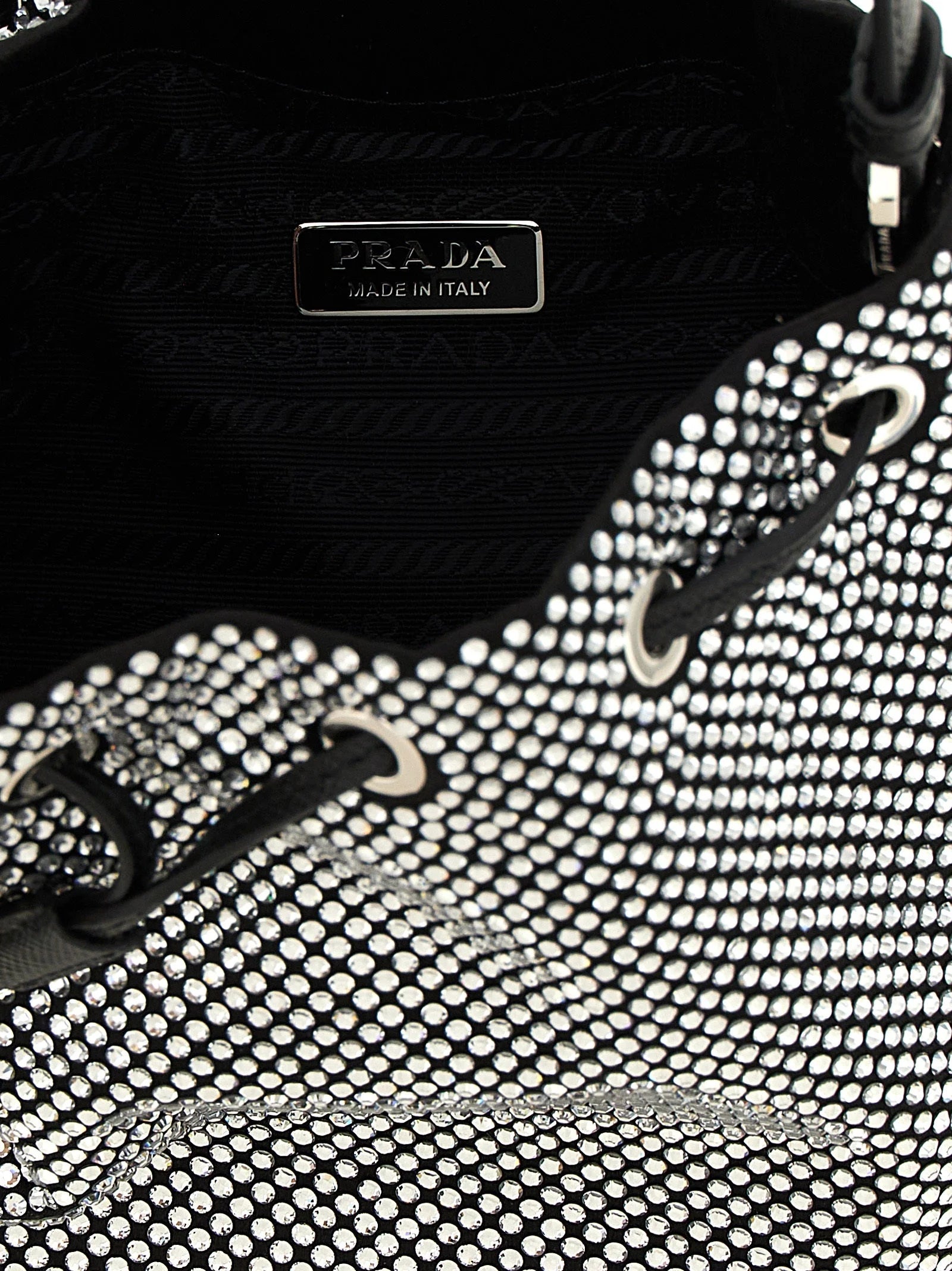 Prada Gray Viscose Handbag