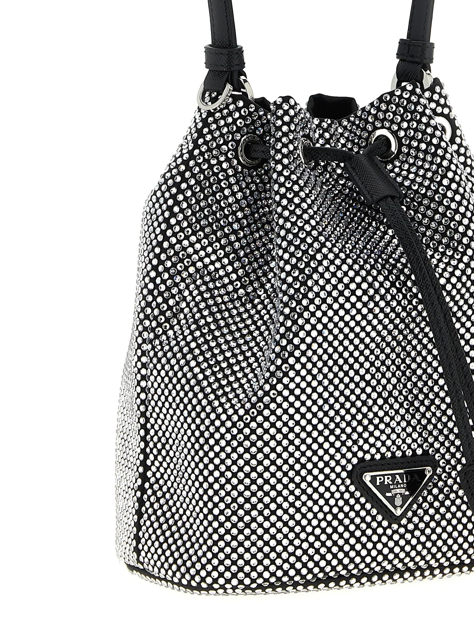 Prada Gray Viscose Handbag
