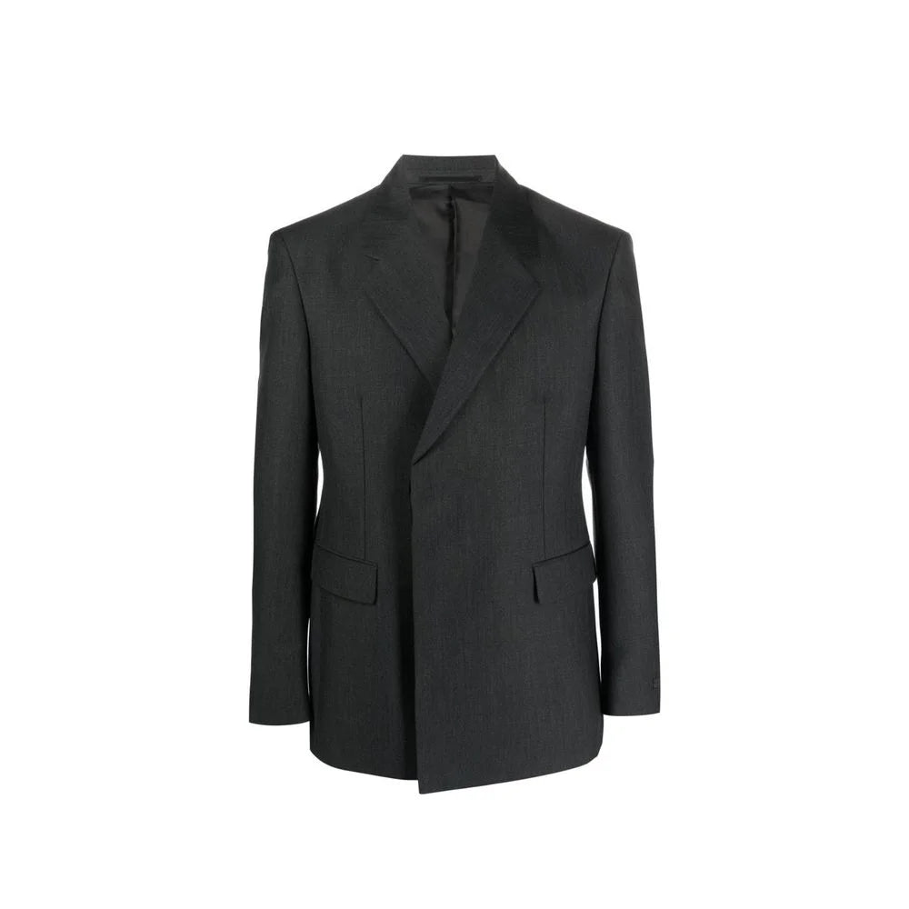 Prada Gray Wool Blazer - IT50 | L