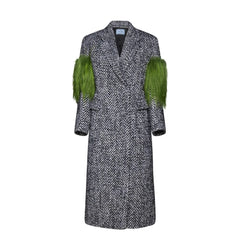 Prada Gray Wool Coat - 40