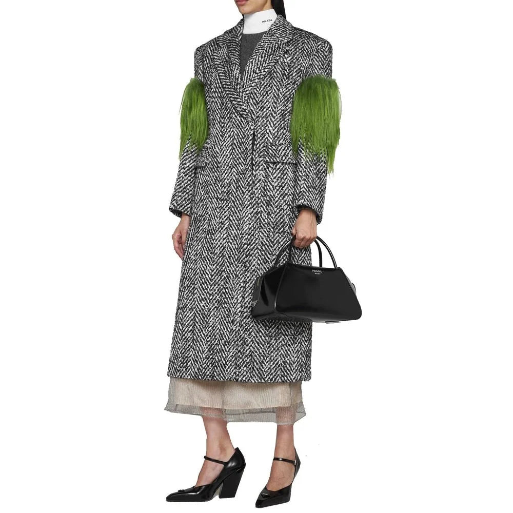 Prada Gray Wool Coat - 40