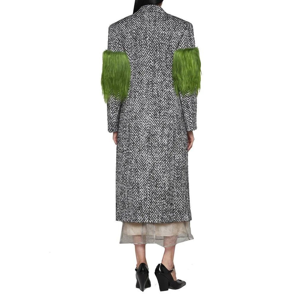 Prada Gray Wool Coat - 40