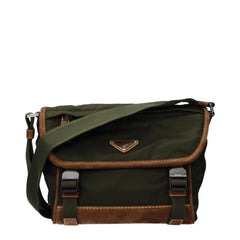 Prada Green Fabric Crossbody Bag