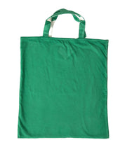 Prada Green Jersey Fabric Logo Shoulder Shopping Tote Shopping Bag - Shopping Totes