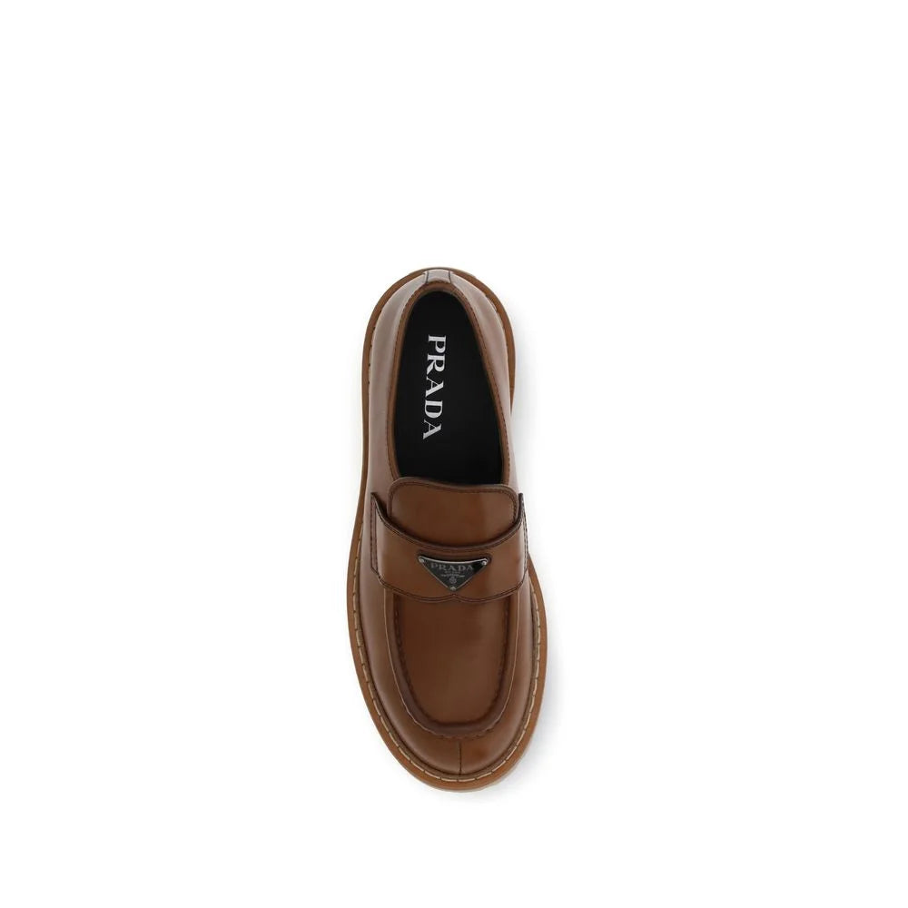 Prada Leather Loafers - Flats