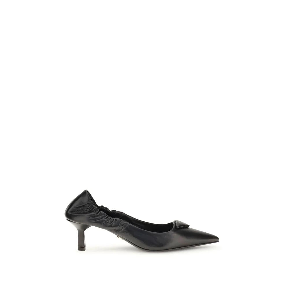 Prada Leather logo Pumps - Heels