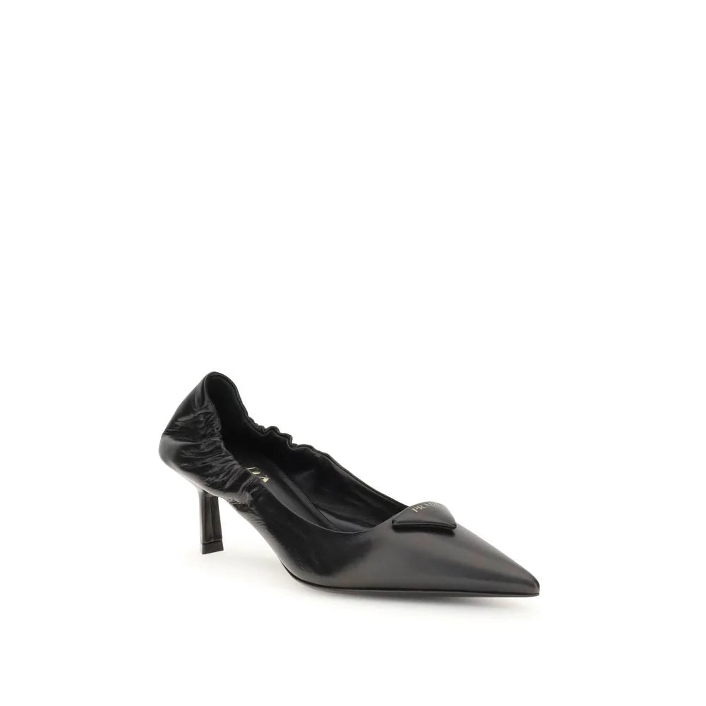 Prada Leather logo Pumps - Heels
