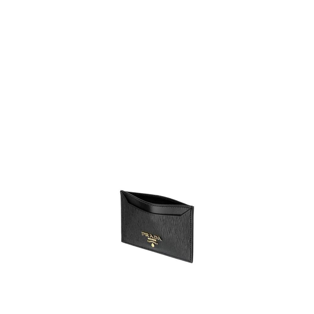 Prada Leather Logo Wallet - Card Cases