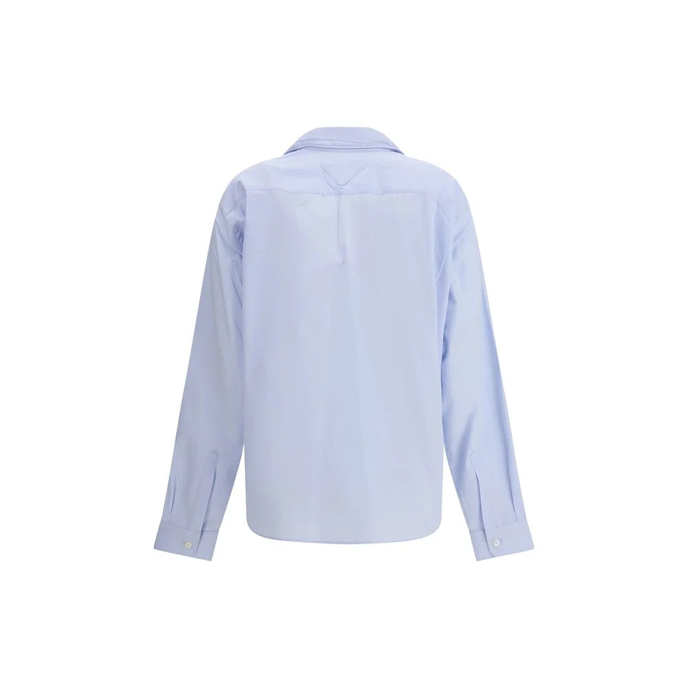 Prada Light Blue Cotton Dress Shirt - IT38 | S