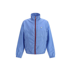 Prada Light Blue Recycled Polyamide Shell Jacket