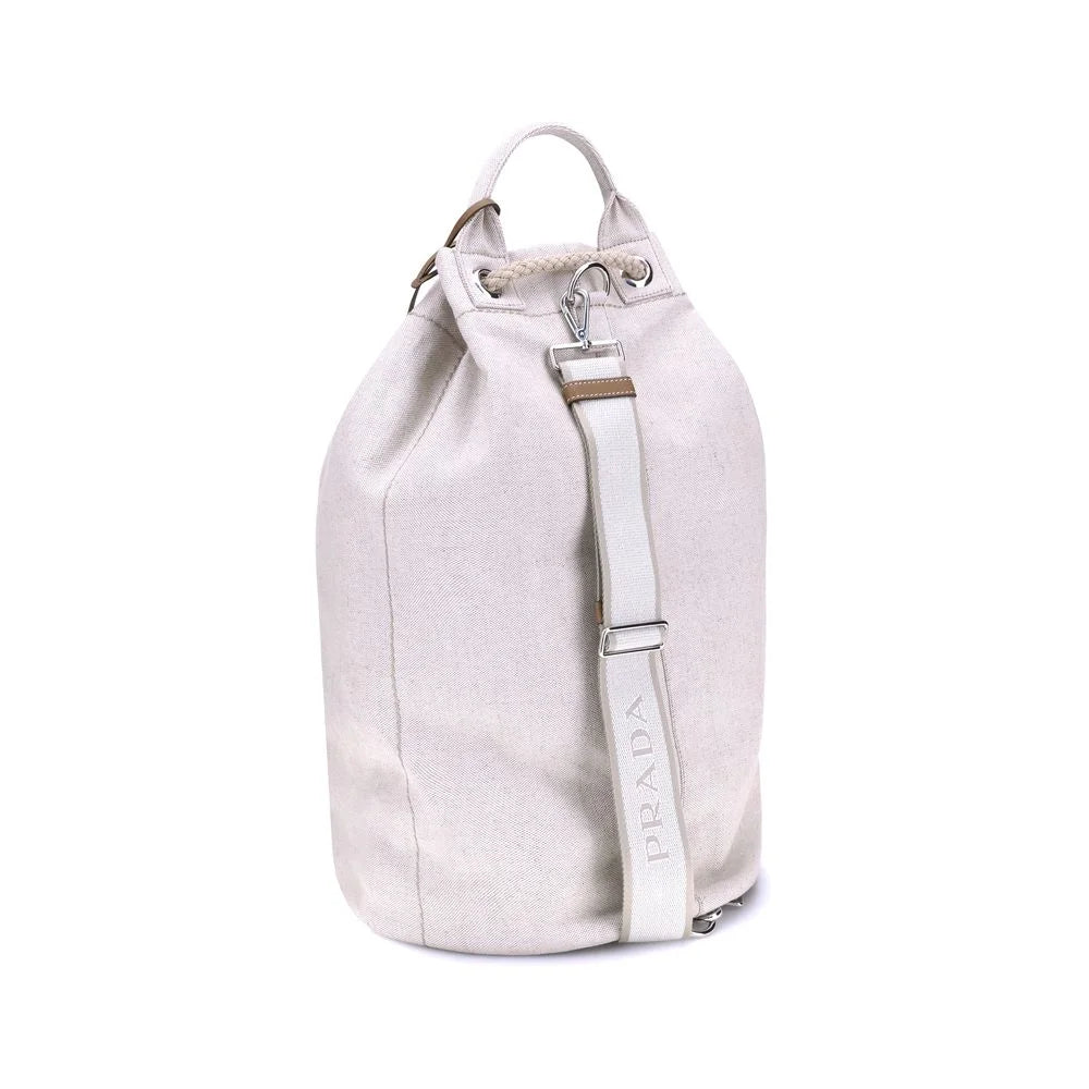 Prada Linen Bucket Bag
