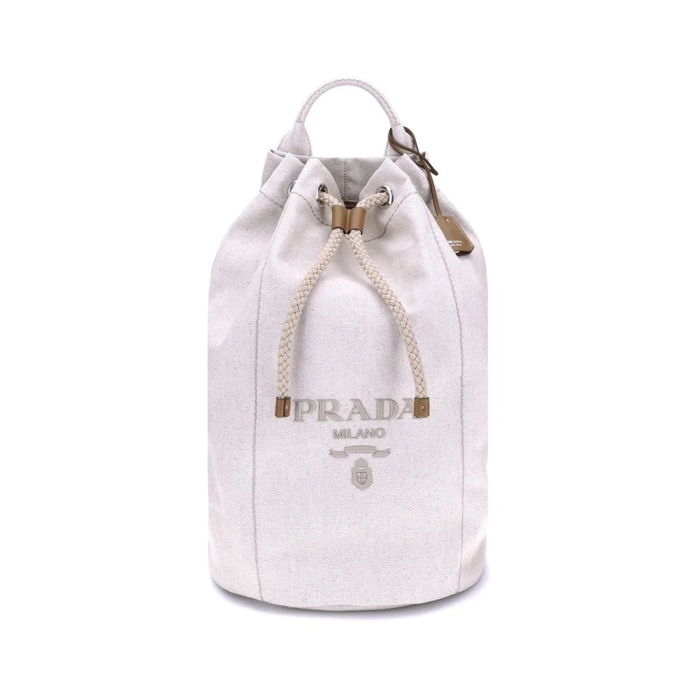 Prada Linen Bucket Bag