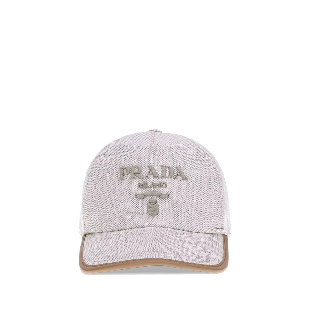 Prada Logoed Baseball Hat - M - Baseball Caps