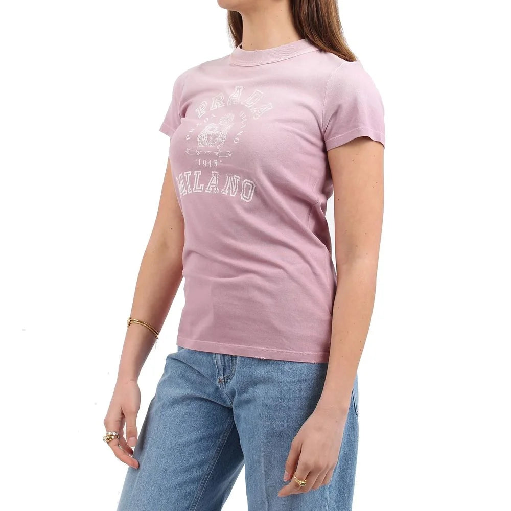 Tricou multicolor Prada din bumbac