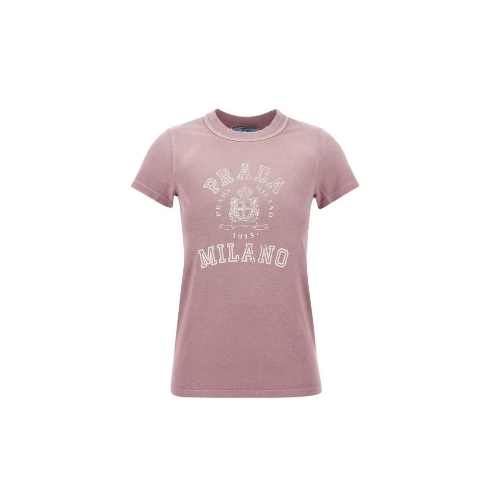 Tricou multicolor Prada din bumbac