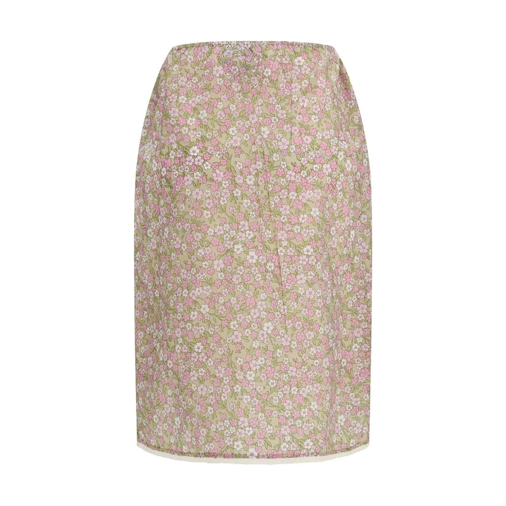 Prada Multicolor Nylon Midi Skirt - IT40 | M