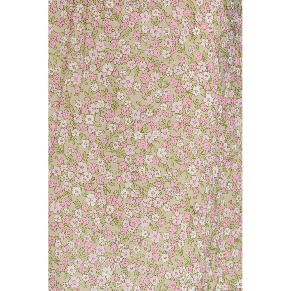 Prada Multicolor Nylon Midi Skirt - IT40 | M