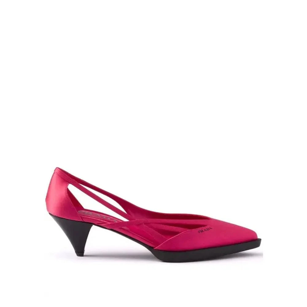 Prada Multicolor Silk Mid Heel Pumps - EU39/US9
