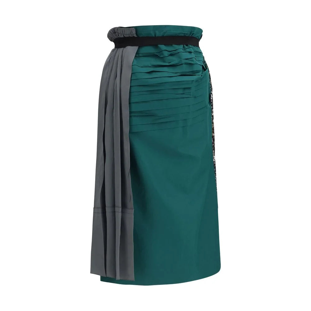 Jupe Midi en Soie Multicolore Prada - IT38 | S