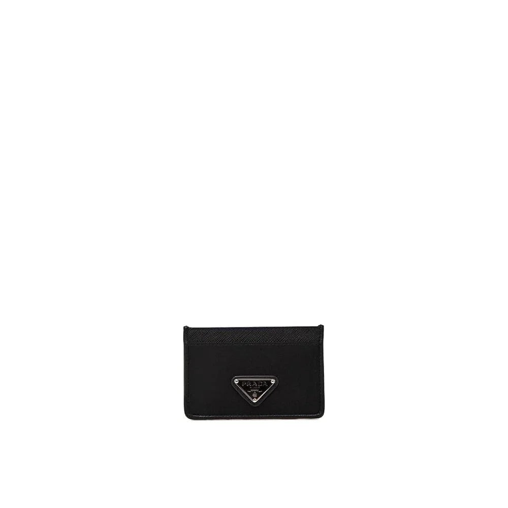 Prada Nylon And Leather Card Holder - Card Cases