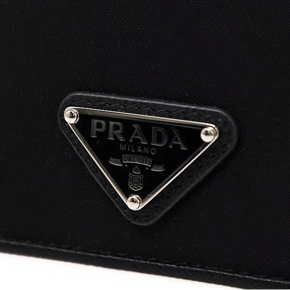 Prada Nylon And Leather Card Holder - Card Cases