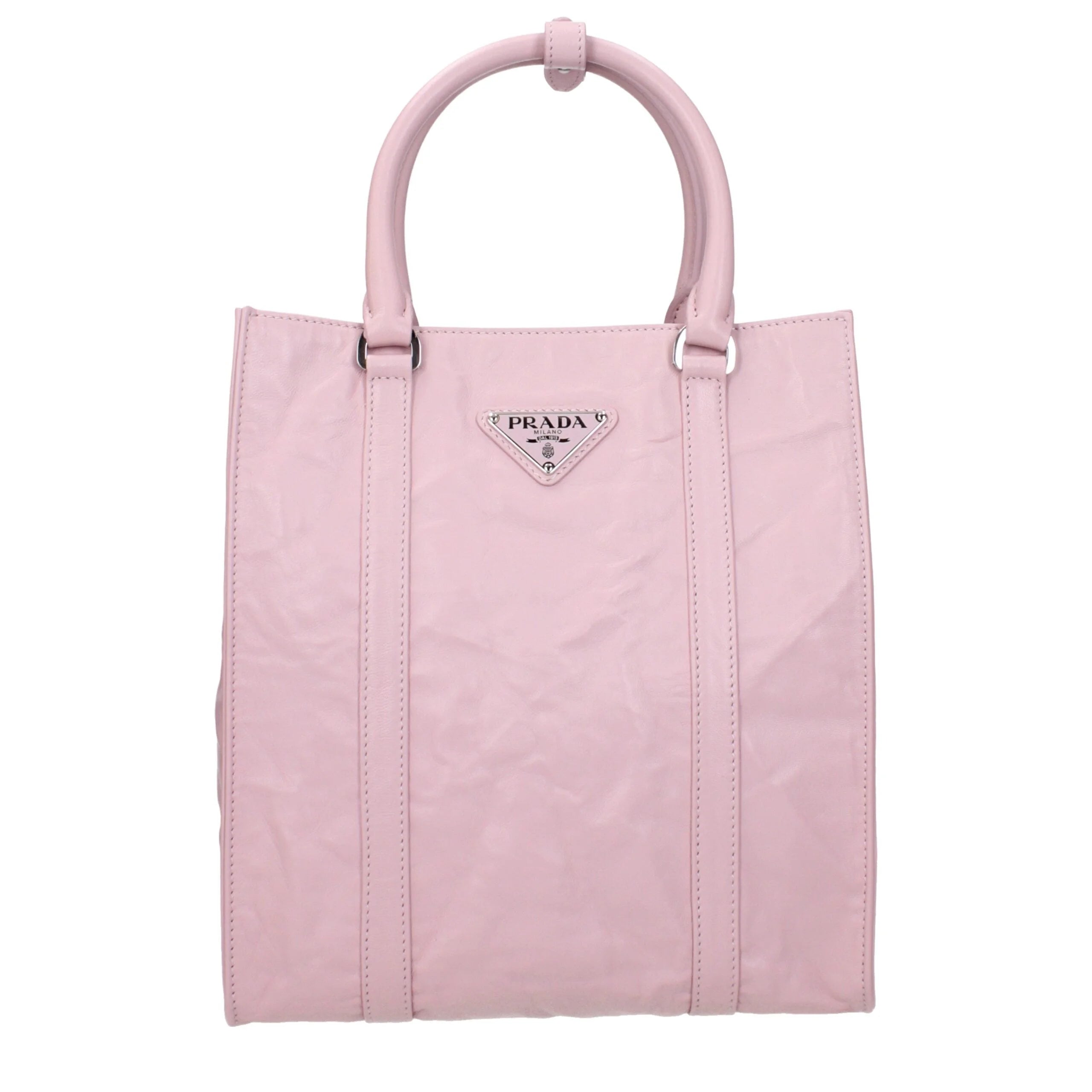 Prada Pink Leather Handbags
