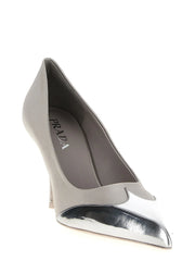 Prada Silver Viscose High Heel Pumps - EU36/US6