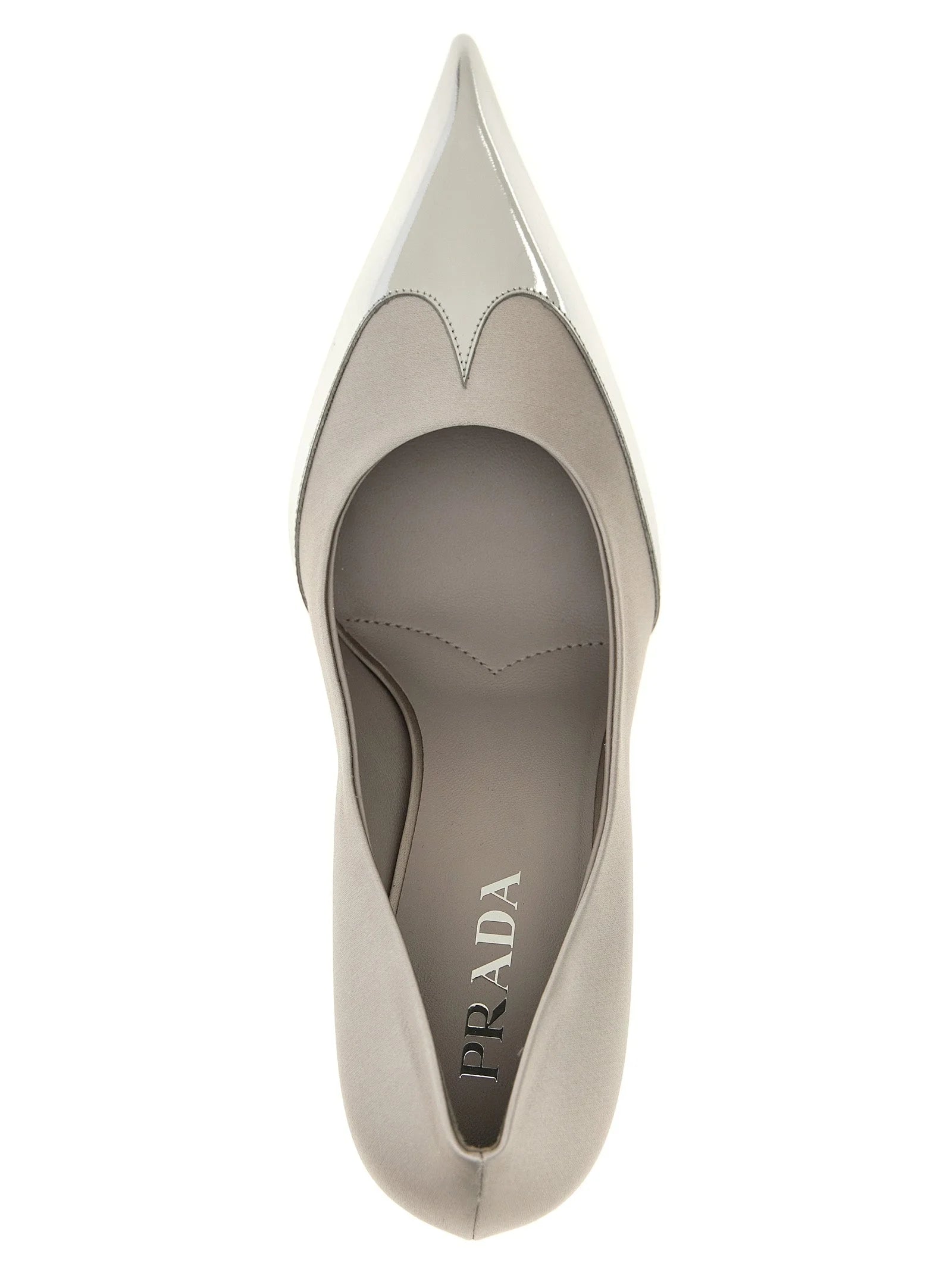 Prada Silver Viscose High Heel Pumps - EU36/US6
