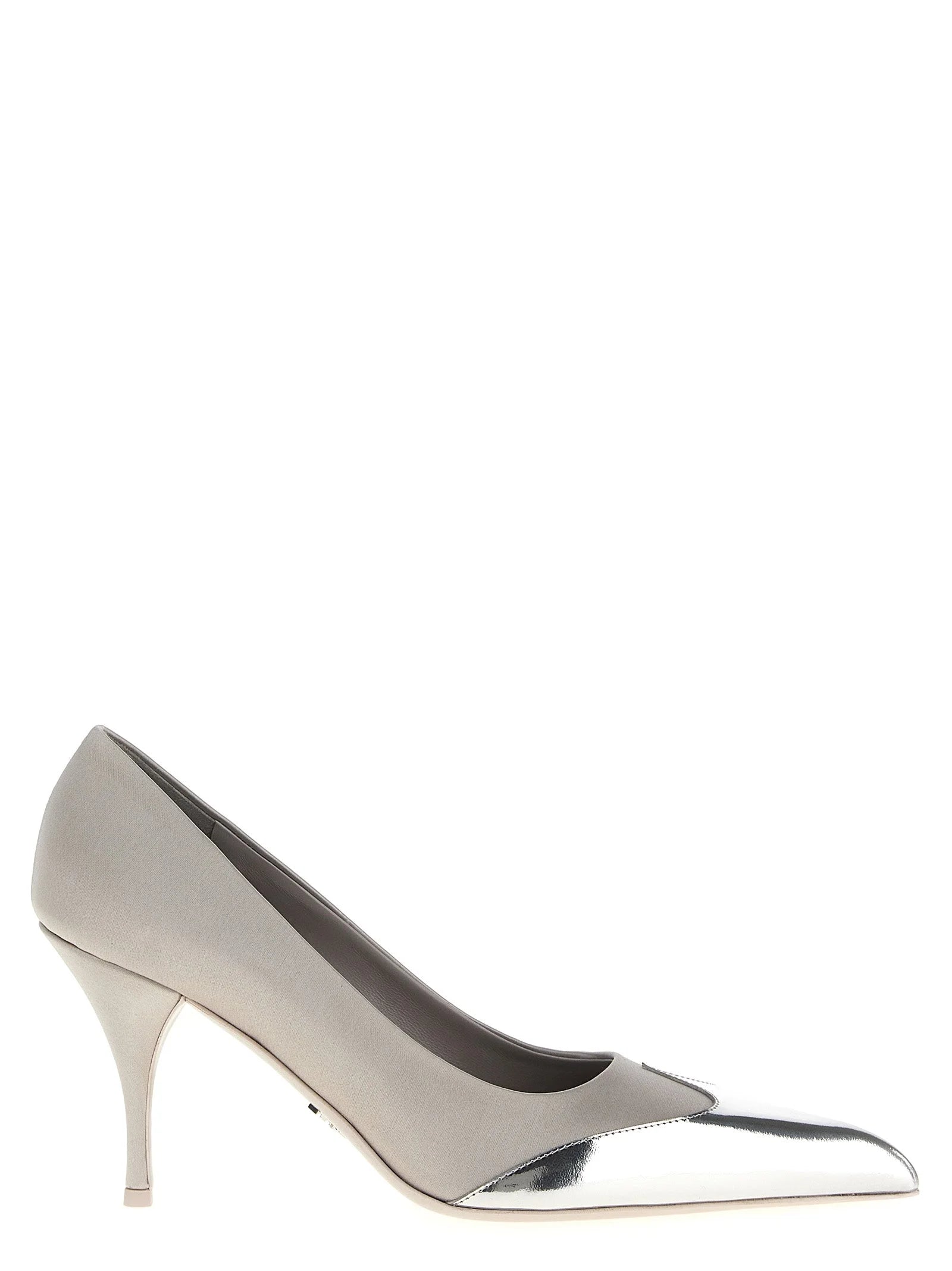 Prada Silver Viscose High Heel Pumps - EU36/US6