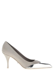 Prada Silver Viscose High Heel Pumps - EU36/US6