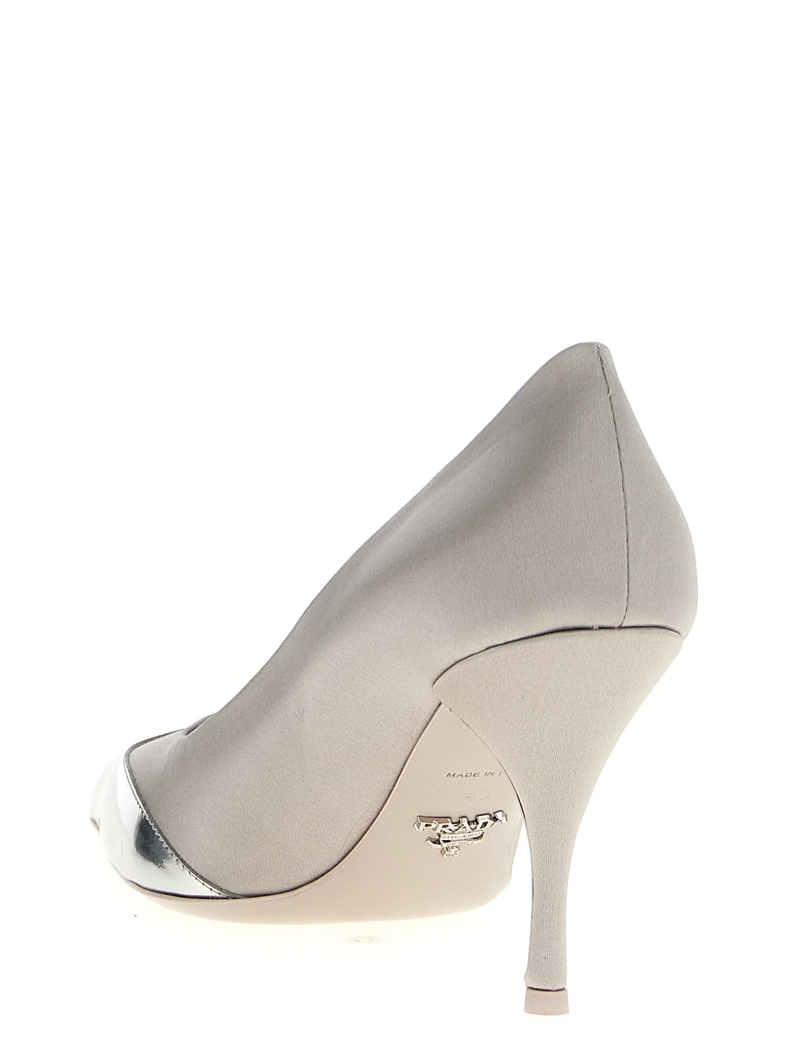 Prada Silver Viscose High Heel Pumps - EU36/US6