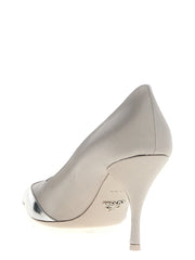 Prada Silver Viscose High Heel Pumps - EU36/US6