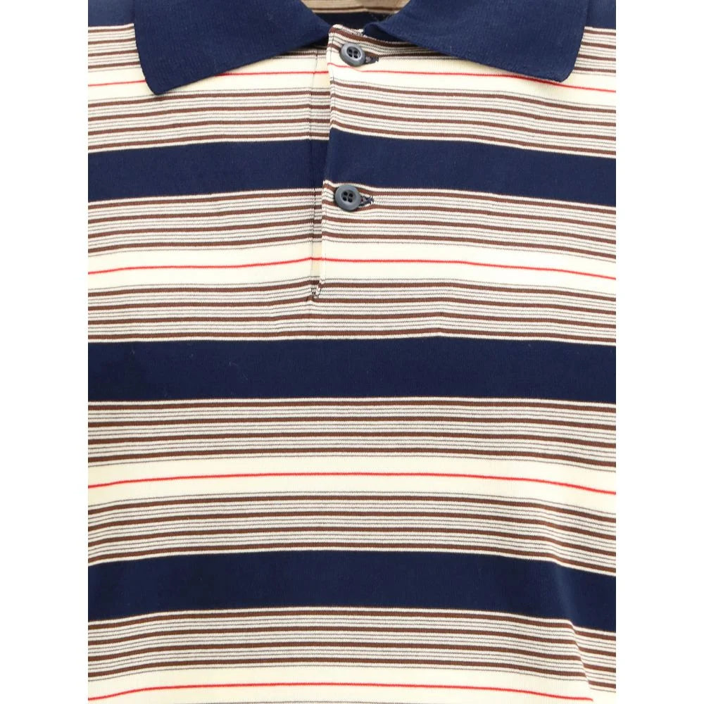 Prada Striped cotton Polo - Polos