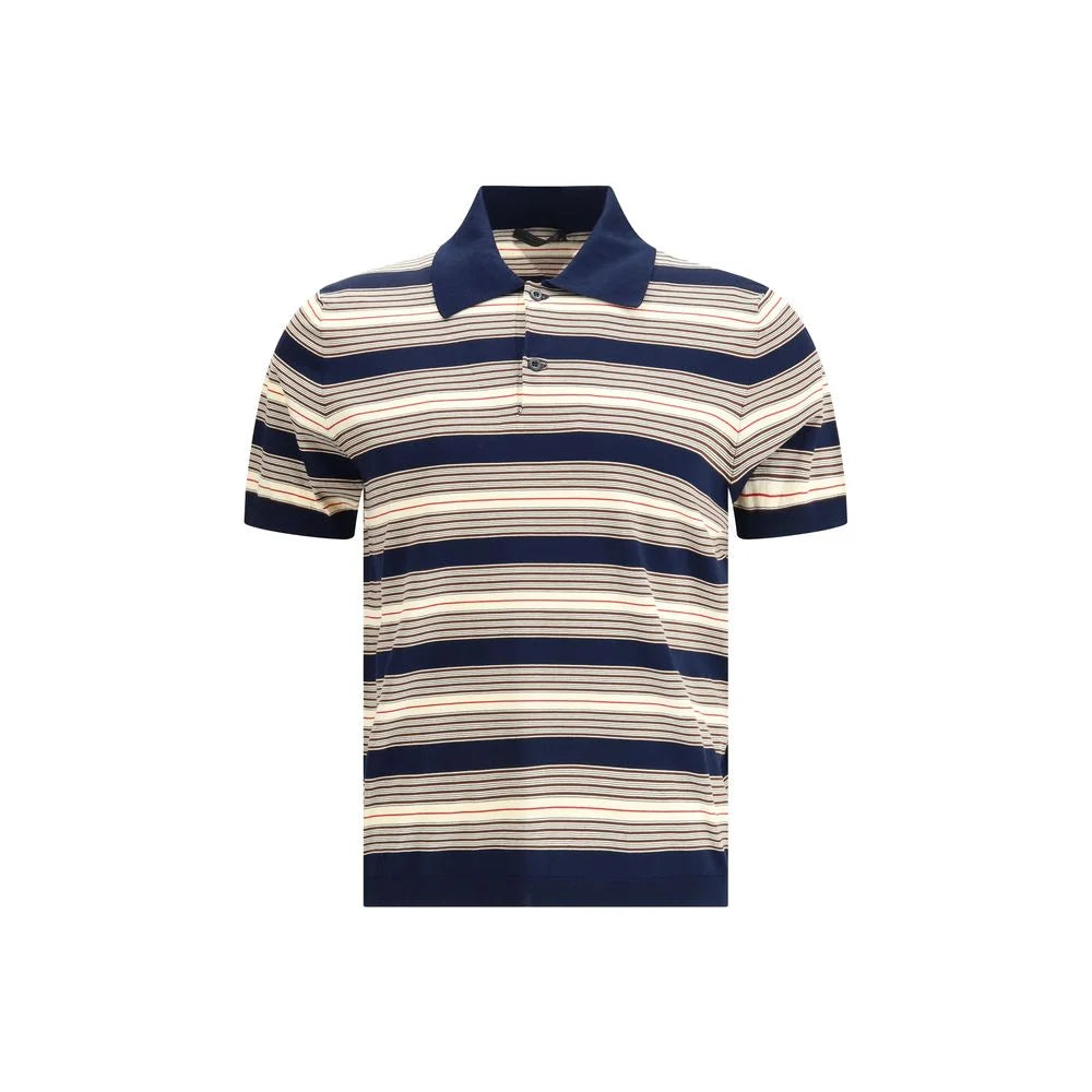 Prada Striped cotton Polo - Polos