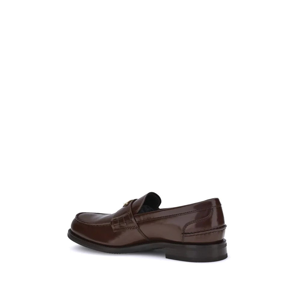 Prada Triangular plaque Loafers - Flats